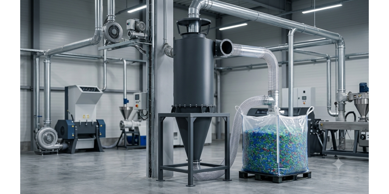 Transport pneumatyczny w recyklingu tworzyw sztucznych &ndash; wymagania i dob&oacute;r urządzeń