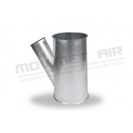 Trójnik średnia główna fi 80 ocynk.