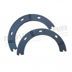 Pierścień dzielony fi250 luzem do rur ze stali czarnej